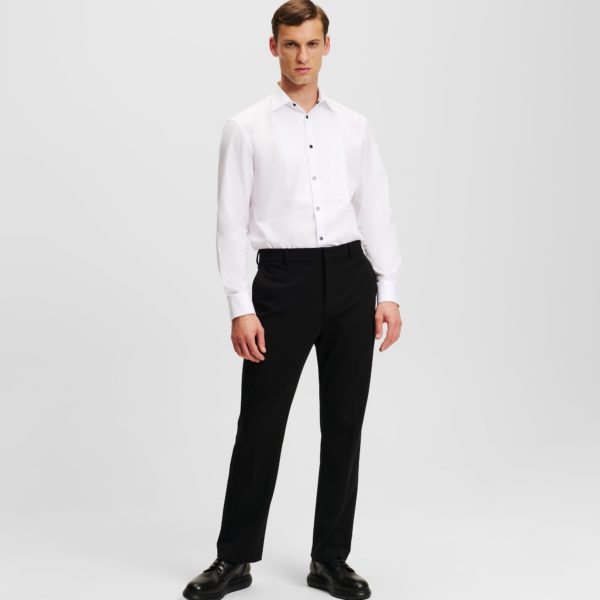 Karl Lagerfeld, Pantalon En Punto Ajusté, Homme, Noir, Taille: X58