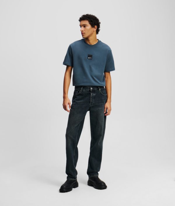 Karl Lagerfeld, Jean Fuselé, Homme, Bleu délavé Noir, Taille: L3634