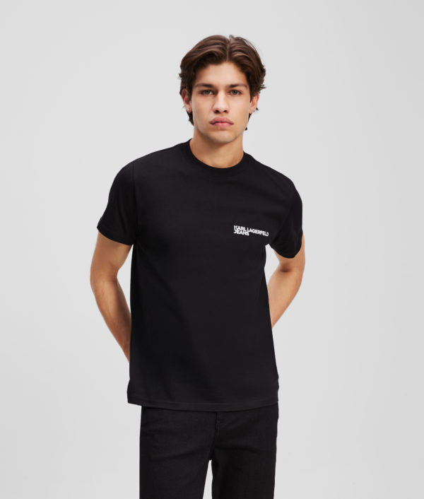 Karl Lagerfeld, T-shirt Ajusté, Homme, Noir, Taille: XXXL