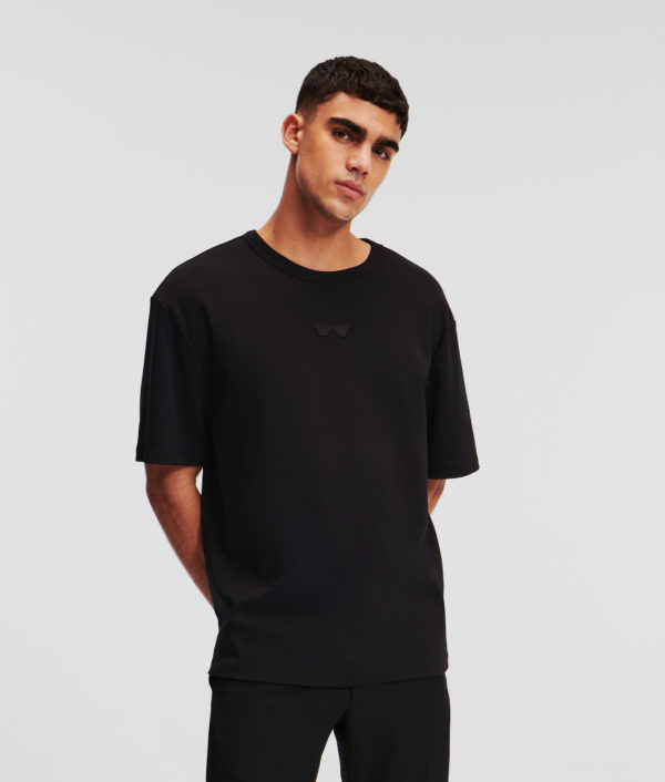 Karl Lagerfeld, T-shirt Lunettes De Soleil Oversize, Homme, Noir, Taille: XXXL