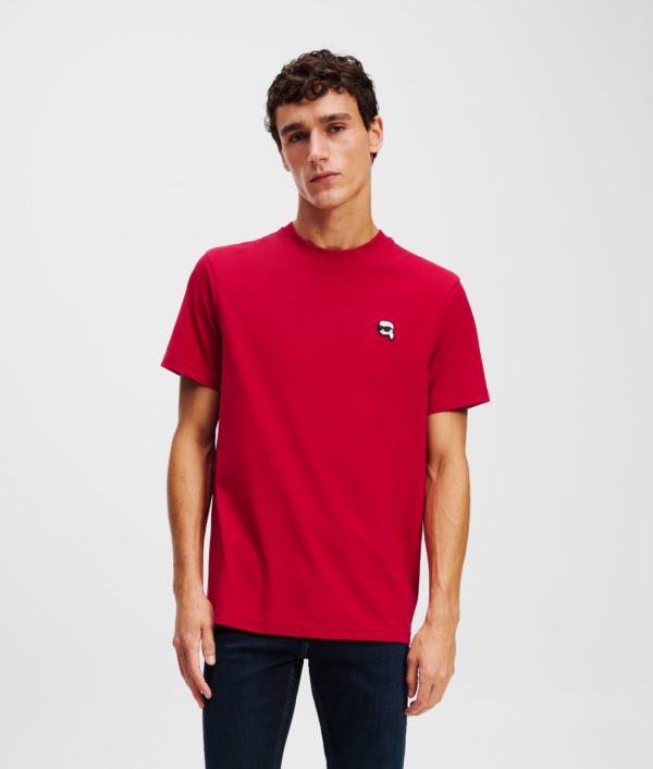 Karl Lagerfeld, T-shirt Ikon Avec Empiècement, Homme, Sauge Pourpre, Taille: XXXL