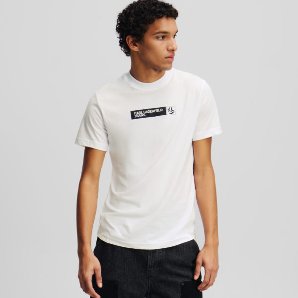 Karl Lagerfeld, T-shirt Ajusté, Homme, Blanc, Taille: XXXL