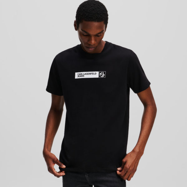 Karl Lagerfeld, T-shirt Ajusté, Homme, Noir, Taille: XXXL