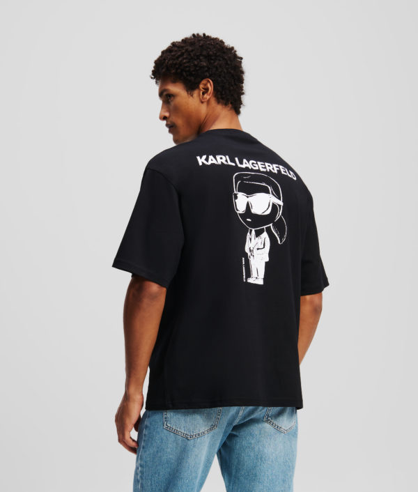 Karl Lagerfeld, T-shirt Ikon, Homme, Noir, Taille: XXXL