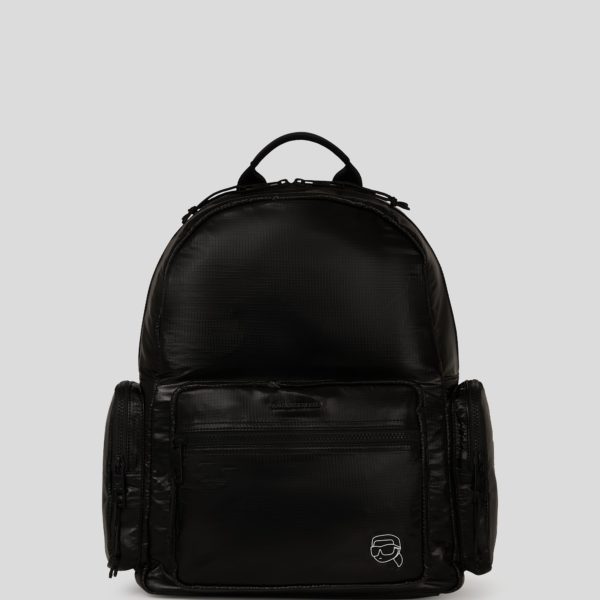 Karl Lagerfeld, Sac À Dos Volumineux En Nylon Ikon, Homme, Noir, Taille: X00