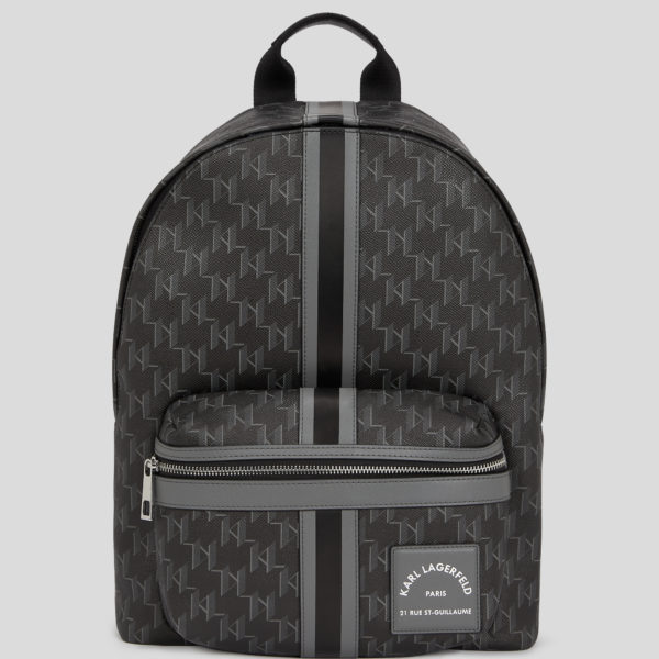 Karl Lagerfeld, Sac À Dos K/kanvas, Homme, Noir/Gris, Taille: X00