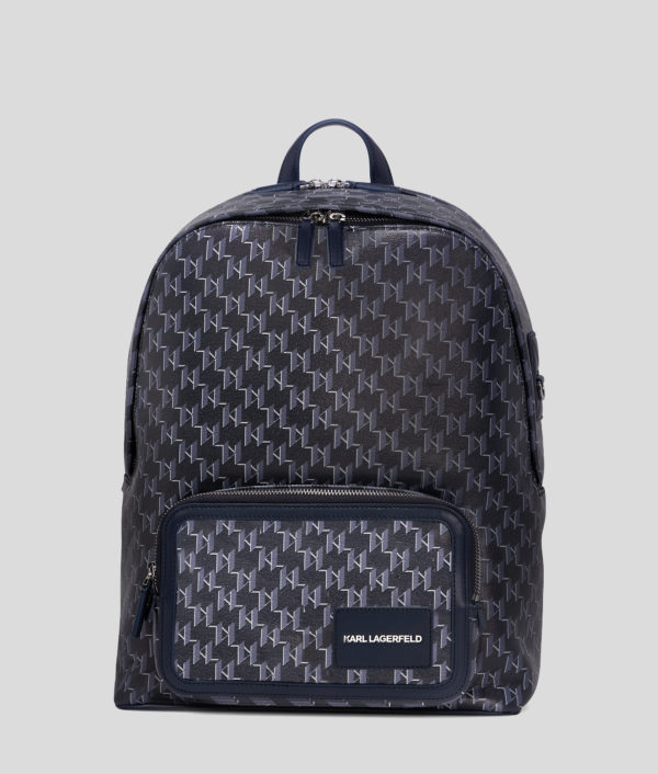 Karl Lagerfeld, Sac À Dos K/voyage, Homme, Monogramme bleu marine, Taille: X00