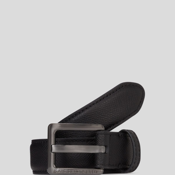 Karl Lagerfeld, Ceinture En Cuir K/essential, Homme, Noir, Taille: XS