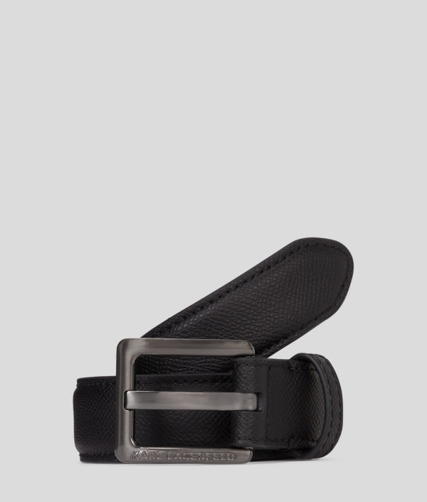 Karl Lagerfeld, Ceinture En Cuir K/essential, Homme, Noir, Taille: XS