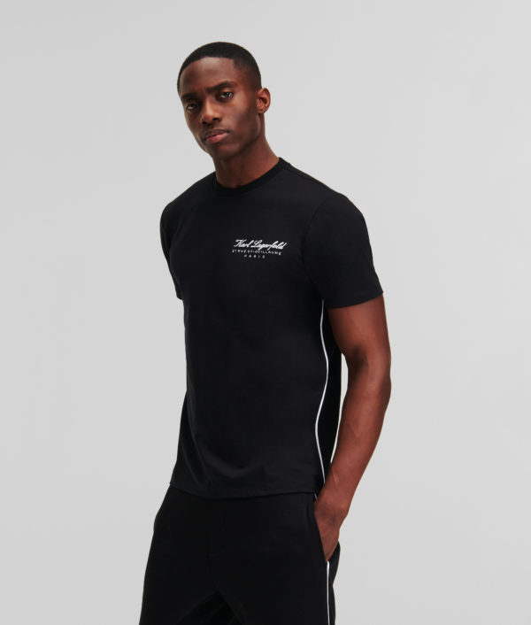 Karl Lagerfeld, T-shirt Loungewear Hotel Karl, Homme, Noir, Taille: XXXL