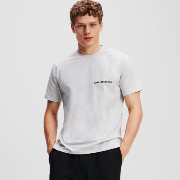 Karl Lagerfeld, Ensemble Pyjama À Logo Karl, Homme, Noir/Gris Chiné, Taille: XXS