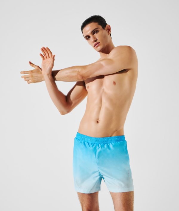 Karl Lagerfeld, Short De Bain Effet Ombré Ikon, Homme, Dégradé Verseau, Taille: XXS