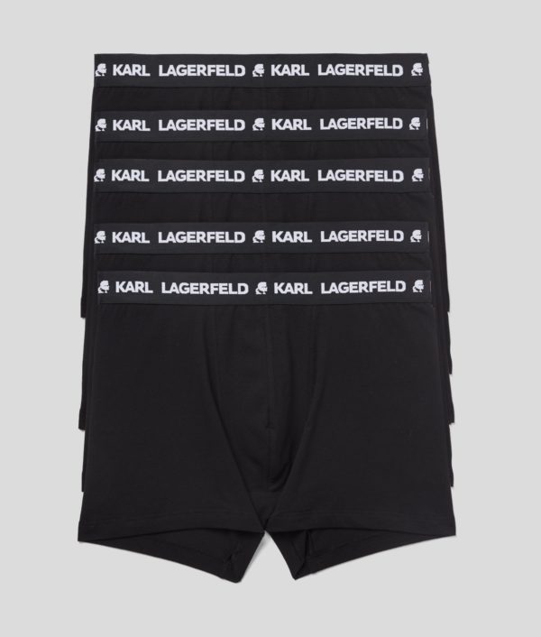 Karl Lagerfeld, Caleçons Avec Logo Karl - Lot De 5, Homme, Noir, Taille: XXS