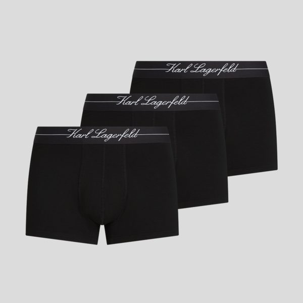 Karl Lagerfeld, Caleçons Hotel Karl – Lot De 3, Homme, Noir, Taille: XXS
