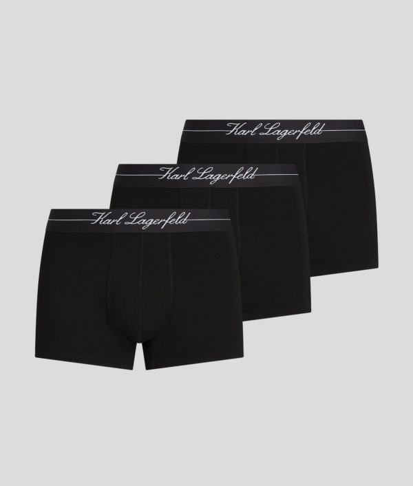Karl Lagerfeld, Caleçons Hotel Karl - Lot De 3, Homme, Noir, Taille: XXS