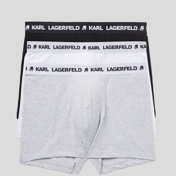 Karl Lagerfeld, Caleçon Logo Karl Monochrome - Lot De 3, Homme, Multi, Taille: XXS