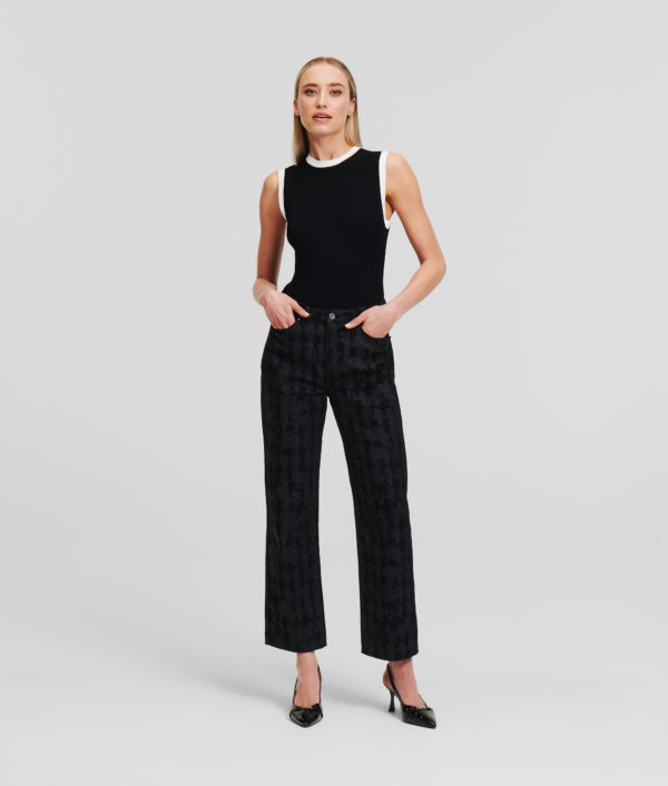 Karl Lagerfeld, Jean Girlfriend Karl Essential Kameo, Femme, Denim caméo noir, Taille: X30