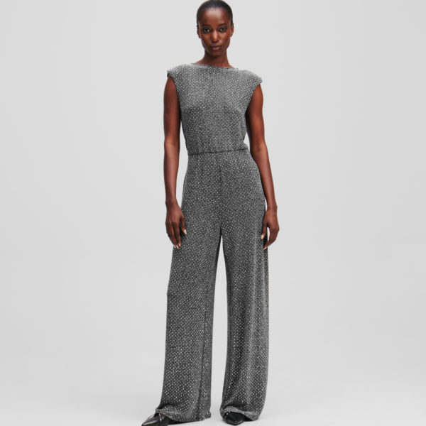 Karl Lagerfeld, Combinaison À Strass En Jersey, Femme, Bronze, Taille: XXXL