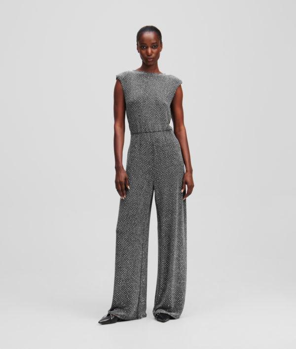 Karl Lagerfeld, Combinaison À Strass En Jersey, Femme, Bronze, Taille: XXXL