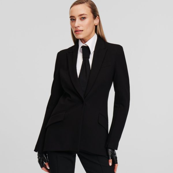 Karl Lagerfeld, Veste En Punto, Femme, Noir, Taille: X48
