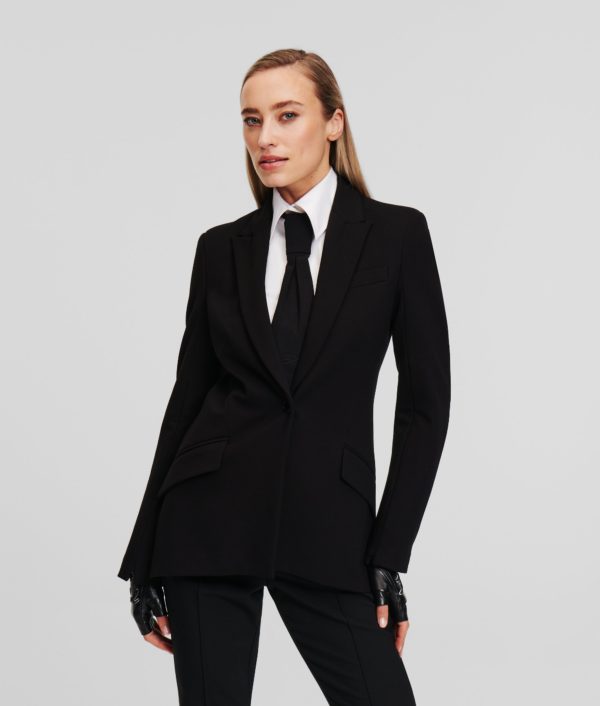 Karl Lagerfeld, Veste En Punto, Femme, Noir, Taille: X48