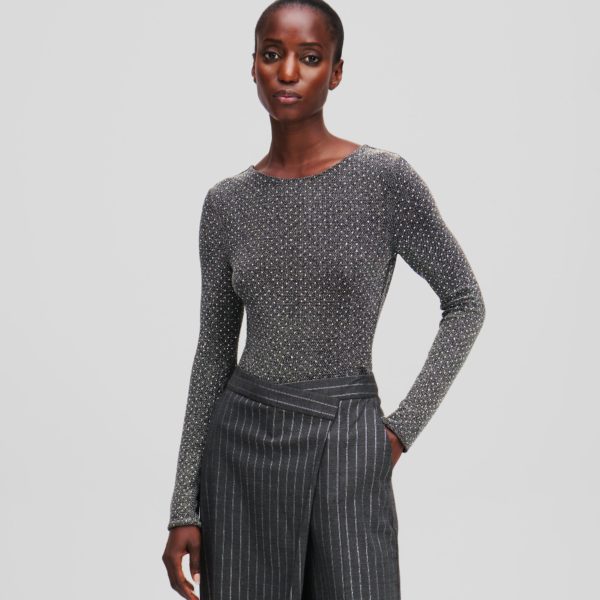 Karl Lagerfeld, Combinaison À Strass En Métallisé, Femme, Bronze, Taille: XXXL