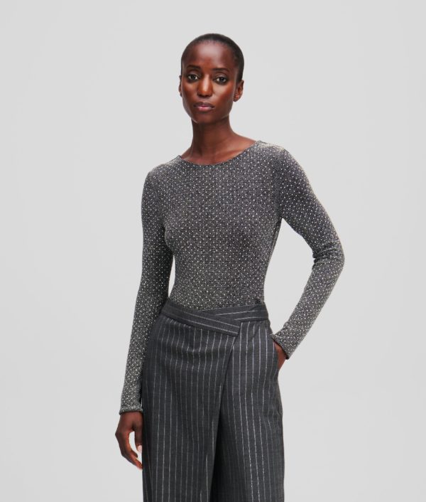 Karl Lagerfeld, Combinaison À Strass En Métallisé, Femme, Bronze, Taille: XXXL