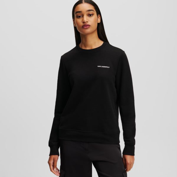 Karl Lagerfeld, Sweat-shirt À Logo Karl, Femme, Noir, Taille: XXXL