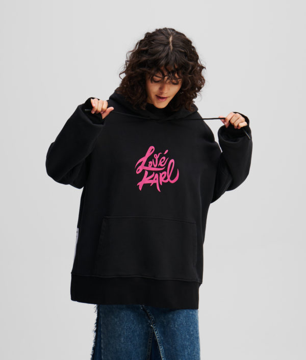 Karl Lagerfeld, Sweat À Capuche Klj X Atelier Reservé, Femme, Noir lavé, Taille: XXS