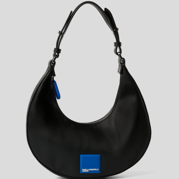 Karl Lagerfeld, Petit Sac Demi-lune Porté Épaule Klj, Femme, Noir, Taille: X00