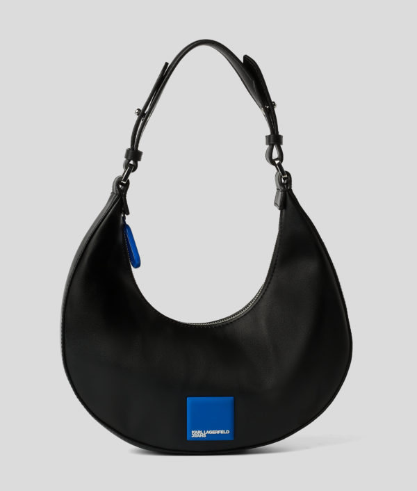 Karl Lagerfeld, Petit Sac Demi-lune Porté Épaule Klj, Femme, Noir, Taille: X00