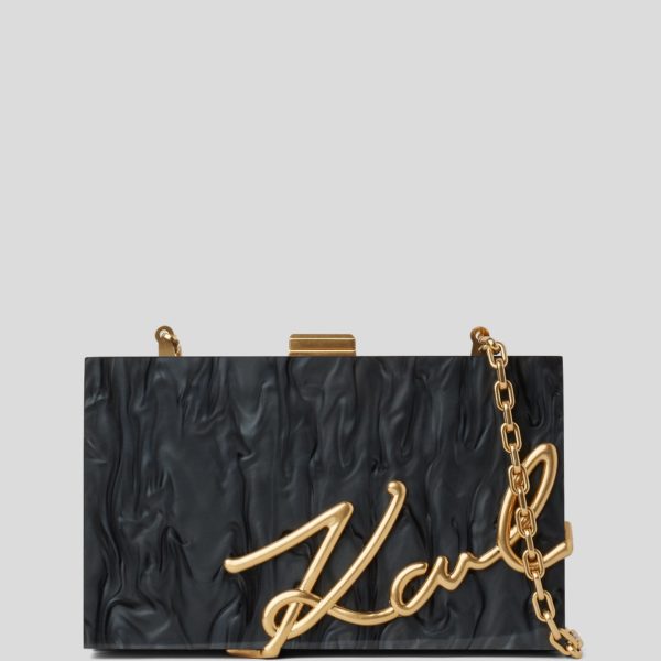 Karl Lagerfeld, Pochette K/soirée, Femme, Noir, Taille: X00