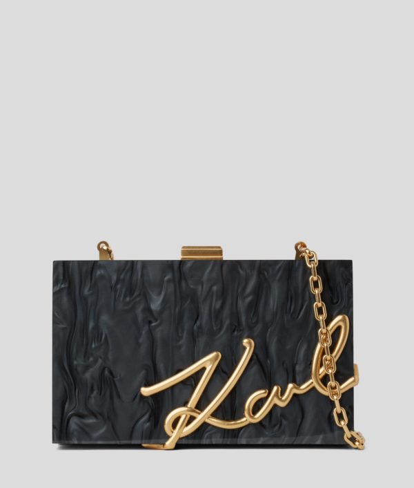Karl Lagerfeld, Pochette K/soirée, Femme, Noir, Taille: X00