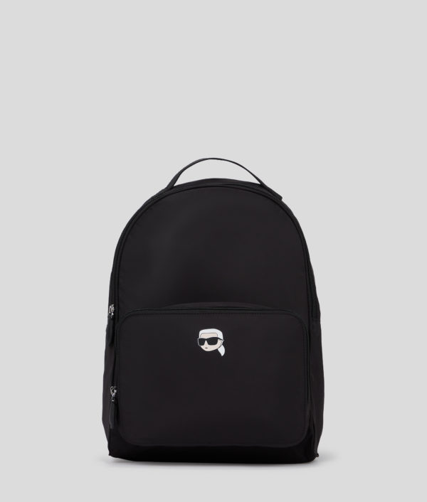 Karl Lagerfeld, Sac À Dos Compressible En Nylon Ikon, Femme, Noir, Taille: X00