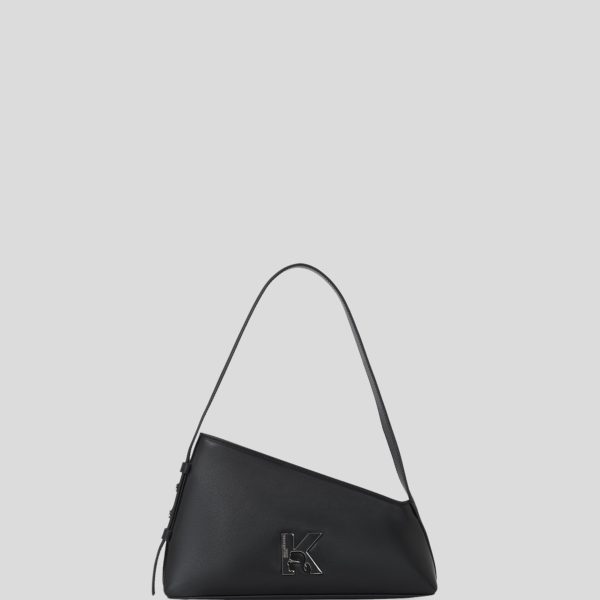 Karl Lagerfeld, Sac Porté Épaule Géométrique En Cuir, Femme, Noir, Taille: X00