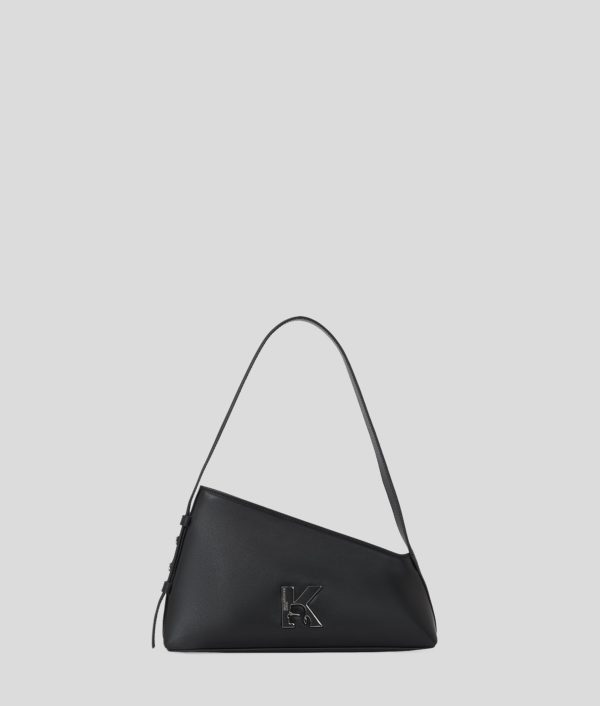 Karl Lagerfeld, Sac Porté Épaule Géométrique En Cuir, Femme, Noir, Taille: X00