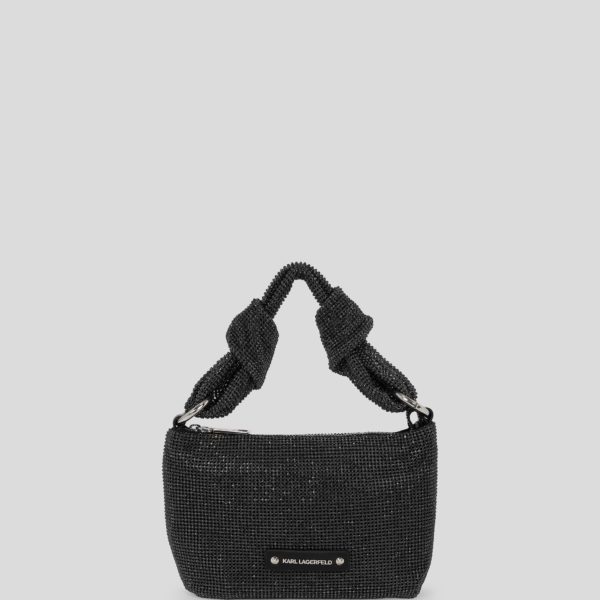 Karl Lagerfeld, Sac Porté Épaule K/soirée Serti De Cristaux, Femme, Noir, Taille: X00