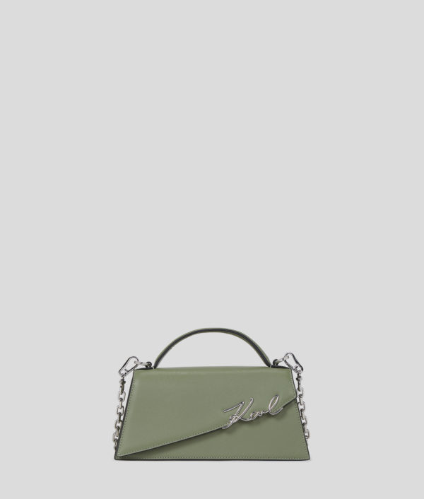 Karl Lagerfeld, Sac Bandoulière Fin K/signature, Femme, Vert d'huile, Taille: X00