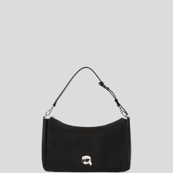 Karl Lagerfeld, Sac Porté Épaule Ikon Grainé, Femme, Noir, Taille: X00