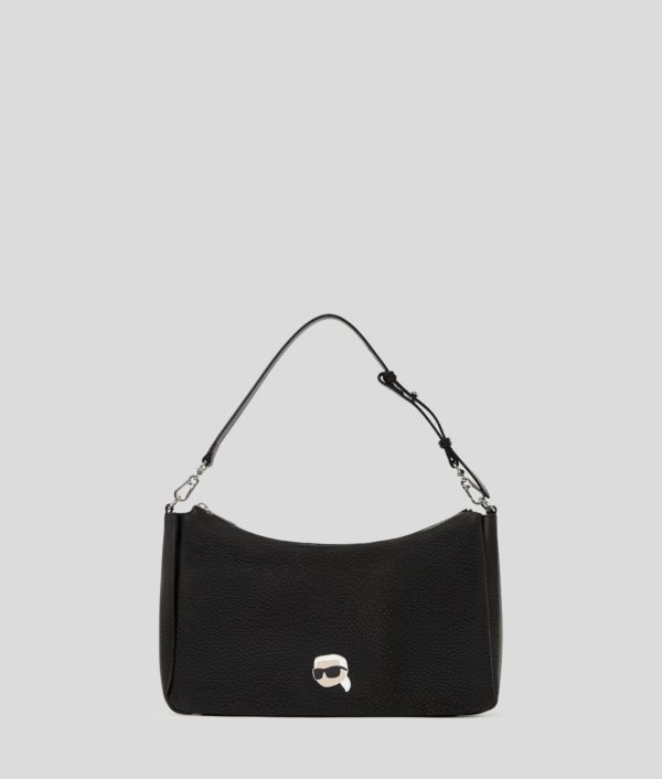 Karl Lagerfeld, Sac Porté Épaule Ikon Grainé, Femme, Noir, Taille: X00