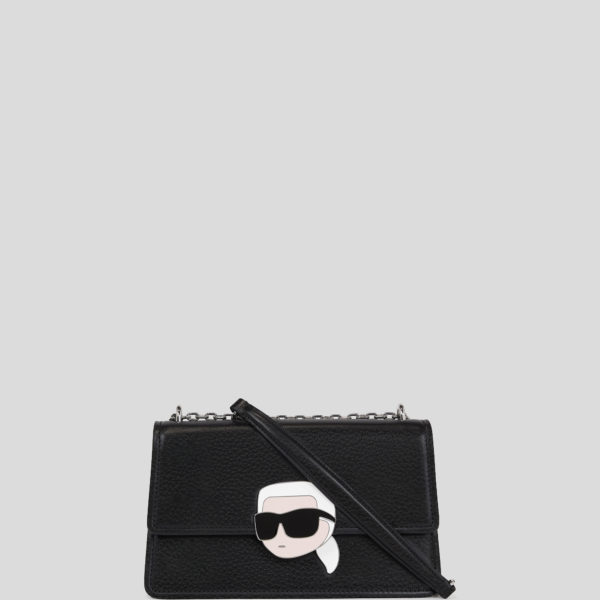 Karl Lagerfeld, Sac Porté Épaule Ikon Grainé, Femme, Noir, Taille: X00