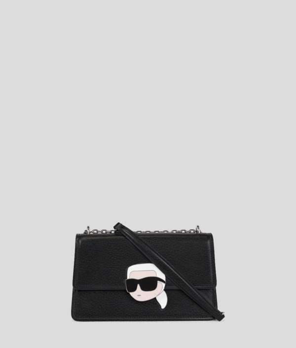 Karl Lagerfeld, Sac Porté Épaule Ikon Grainé, Femme, Noir, Taille: X00