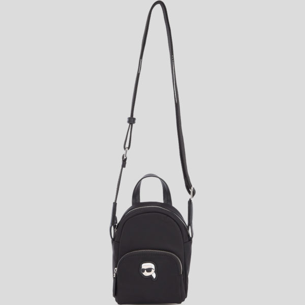 Karl Lagerfeld, Pochette Avec Bandoulière En Nylon Ikon, Femme, Noir, Taille: X00