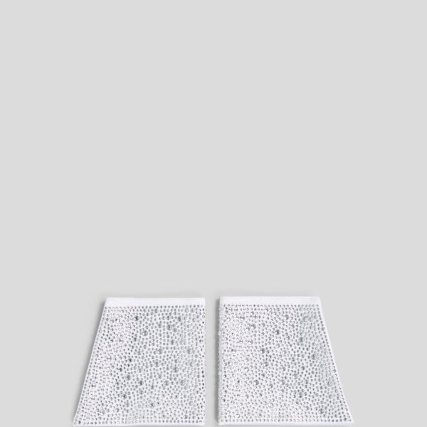 Karl Lagerfeld, Manchettes À Strass Sélectionnées Par Hun Kim, Femme, Blanc, Taille: XS_M