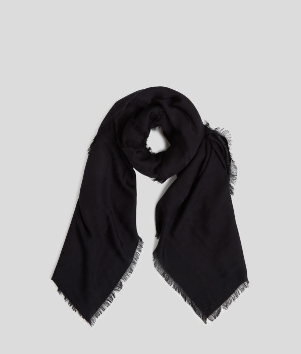 Karl Lagerfeld, Écharpe K/monogram, Femme, Noir, Taille: X00