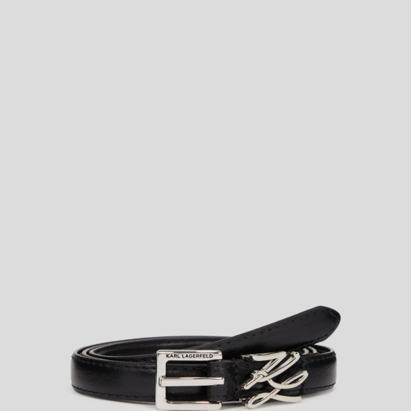 Karl Lagerfeld, Ceinture Coulissante K/autograph, Femme, Noir, Taille: X95