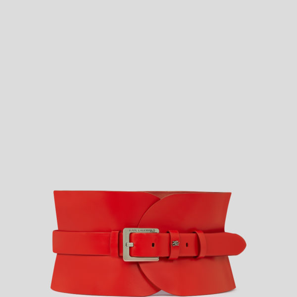 Karl Lagerfeld, Ceinture K/essential, Femme, Rouge Klassic, Taille: X95
