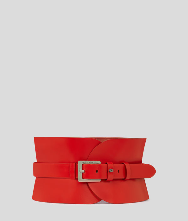 Karl Lagerfeld, Ceinture K/essential, Femme, Rouge Klassic, Taille: X95