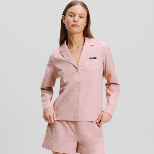 Karl Lagerfeld, Ensemble Pyjama Avec Short À Logo Karl, Femme, Rose ancienne, Taille: XXS