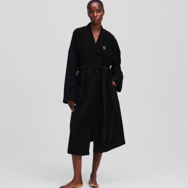 Karl Lagerfeld, Peignoir Ikon, Femme, Noir, Taille: XXS